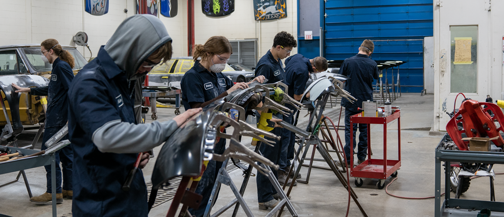 Auto Collision Repair Students