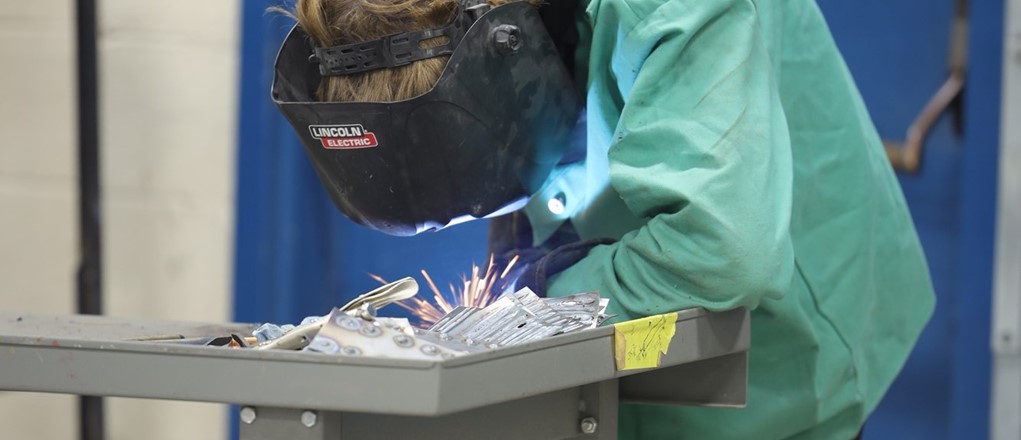 ACR student welding
